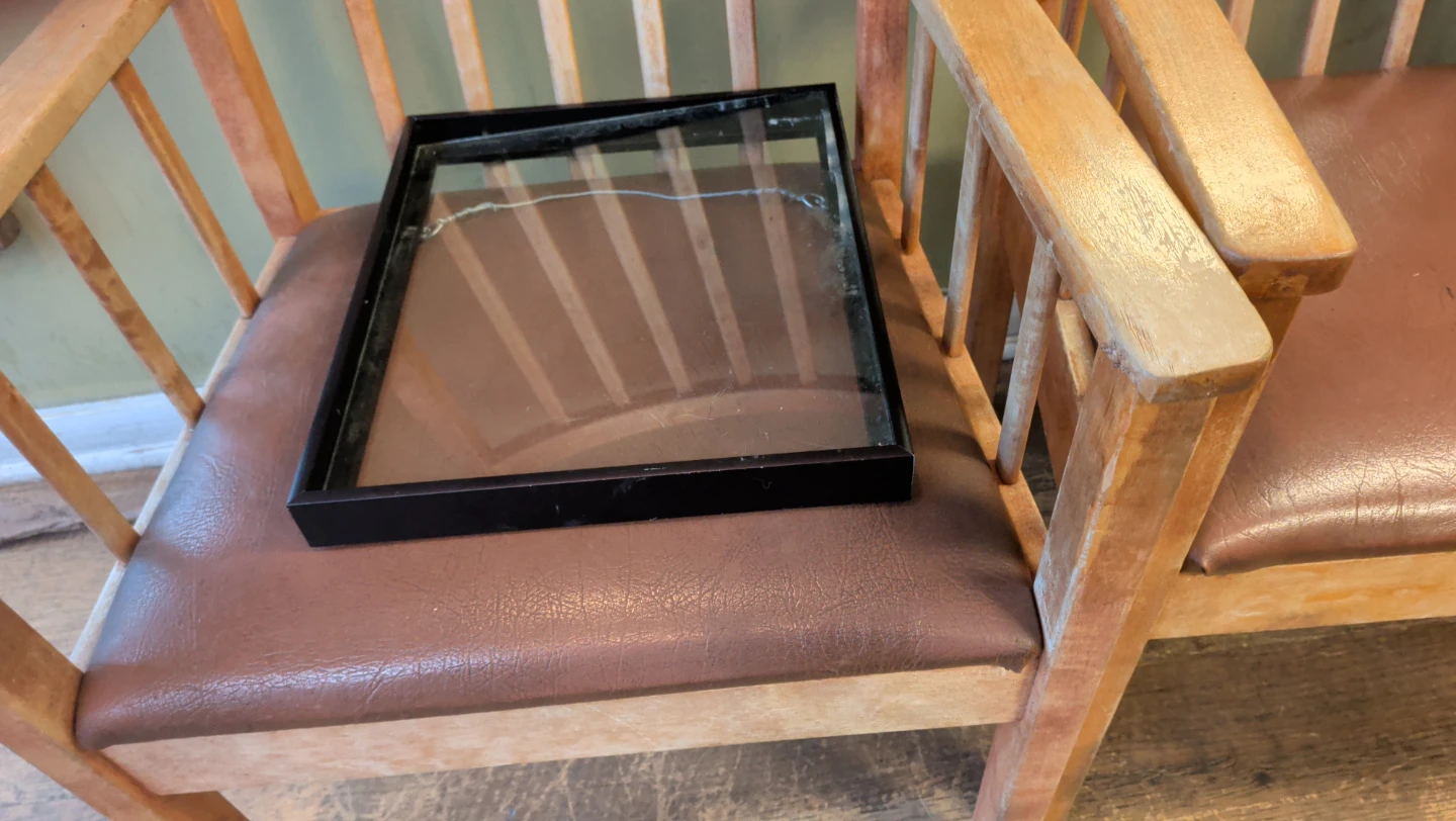 Black Framed Glass Picture Frame - photo 2