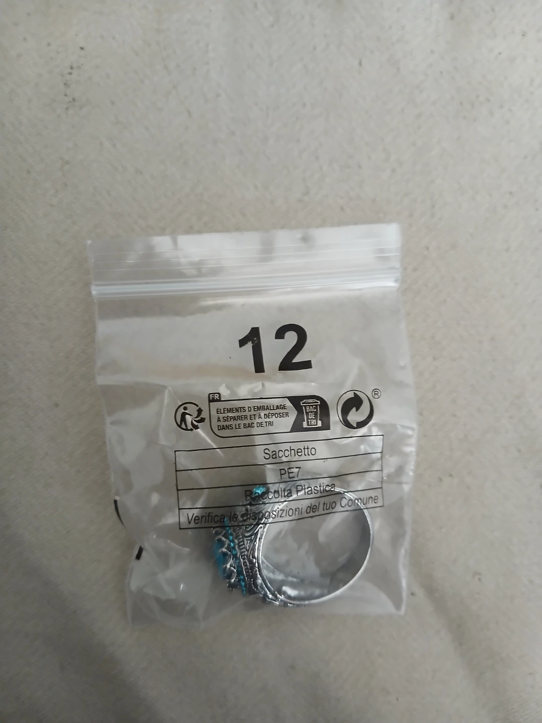 925 Silver And Light Blue 5A Zirconia Ring - photo 4