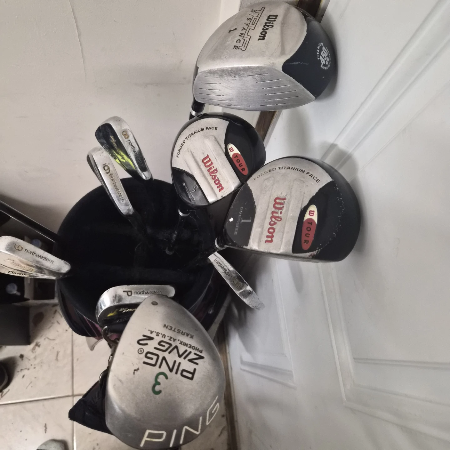 Golf Bag with Northwestern & Wilson Clubs - photo 3