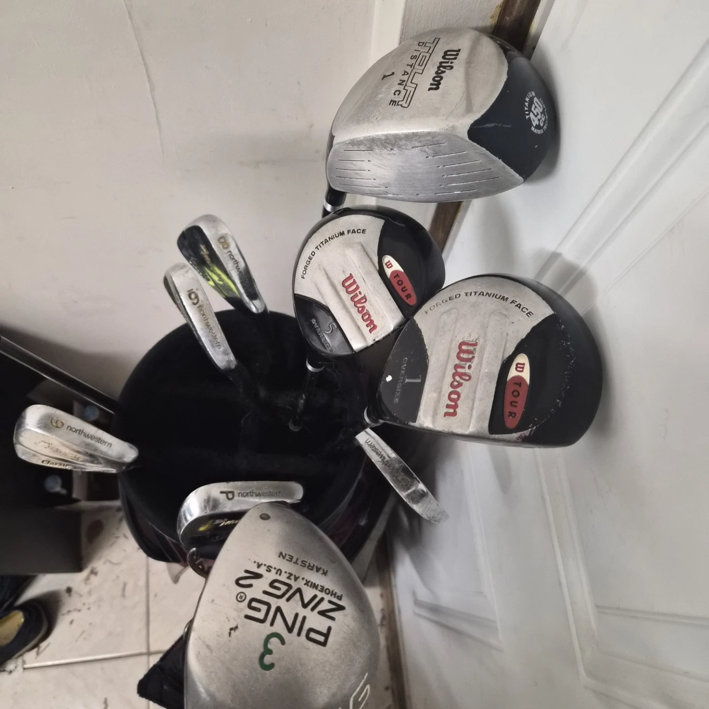 Golf Bag with Northwestern & Wilson Clubs - photo 4