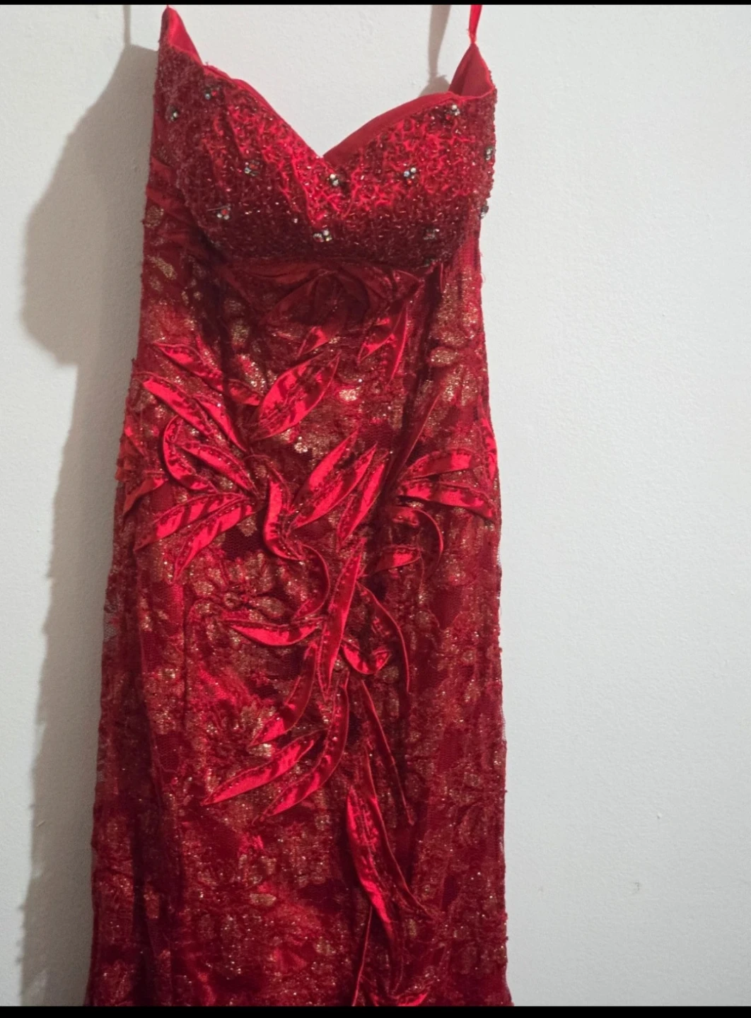 Stunning Aspeed USA Formal Gown - Red/Burgundy - Size Small