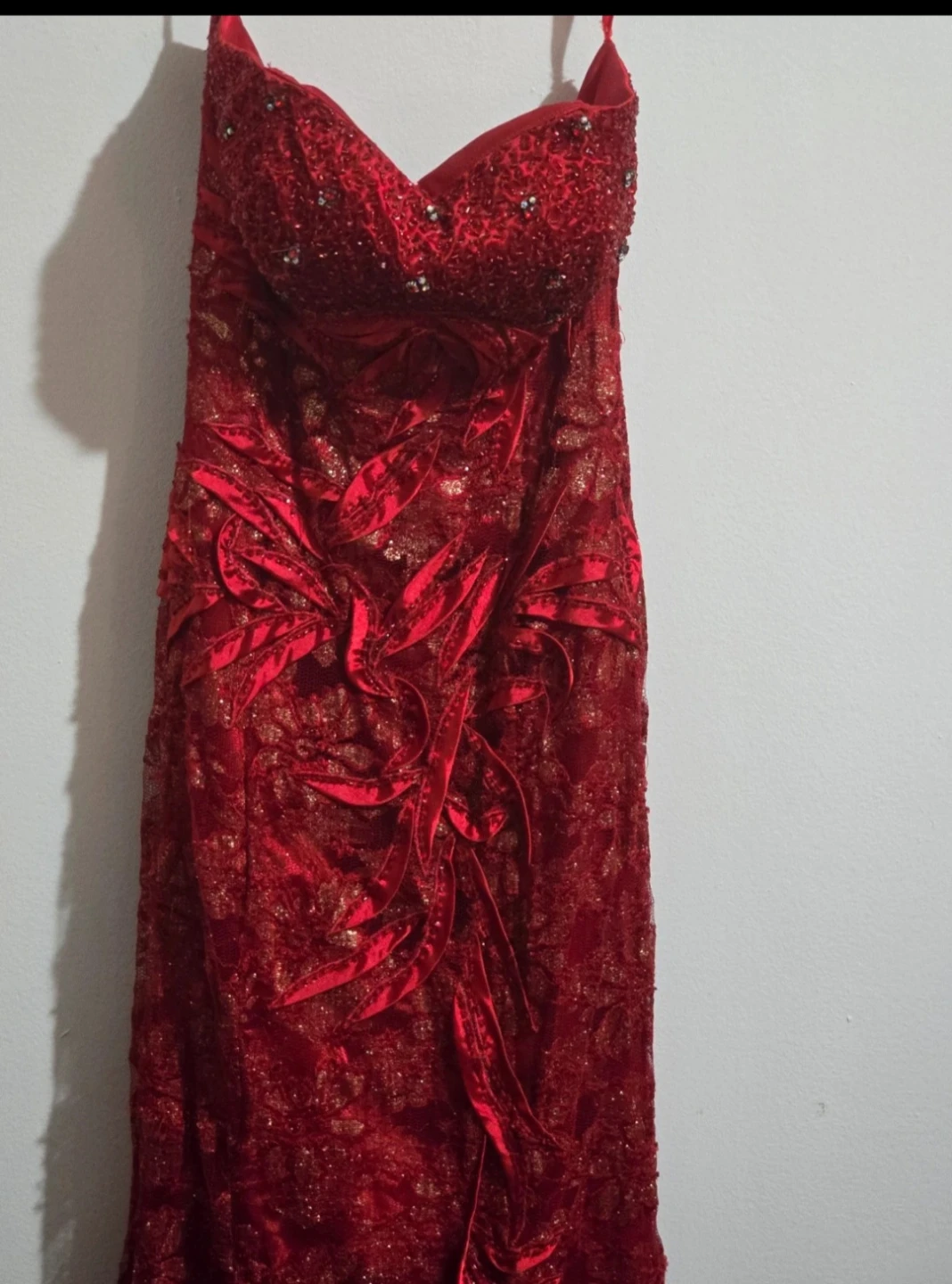 Stunning Aspeed USA Formal Gown - Red/Burgundy - Size Small - photo 2
