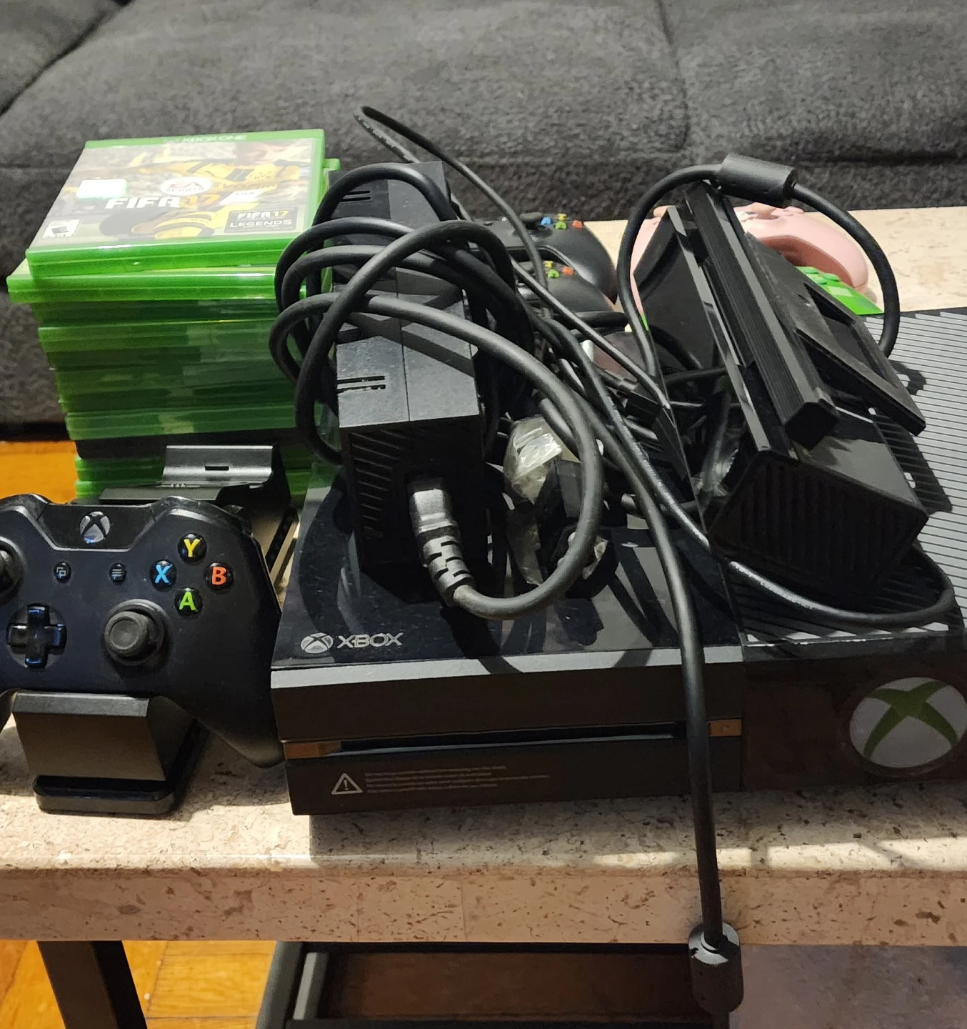 Xbox One Console with Games and Controllers - photo 4
