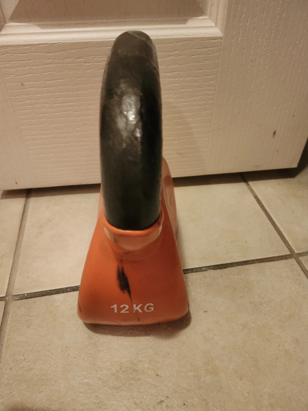 Orange 12 KG Kettlebell