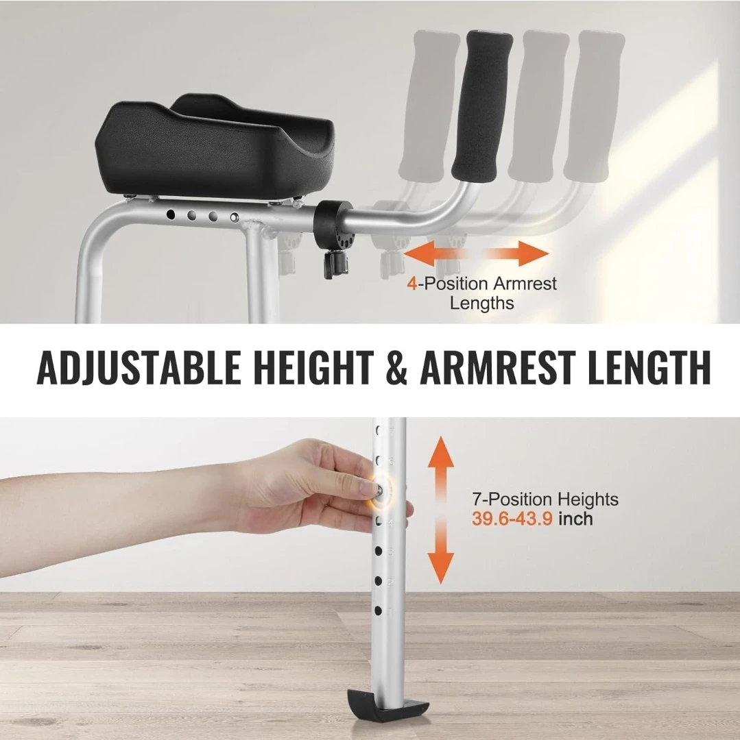 VEVOR Folding Walker with Armrest Support - photo 5