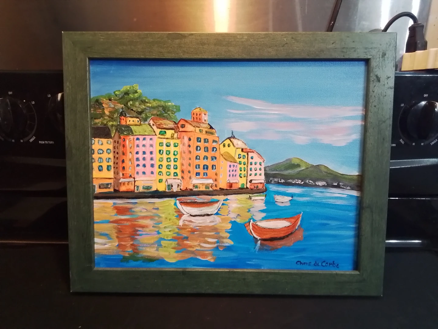 Framed Painting by Chris de Combe