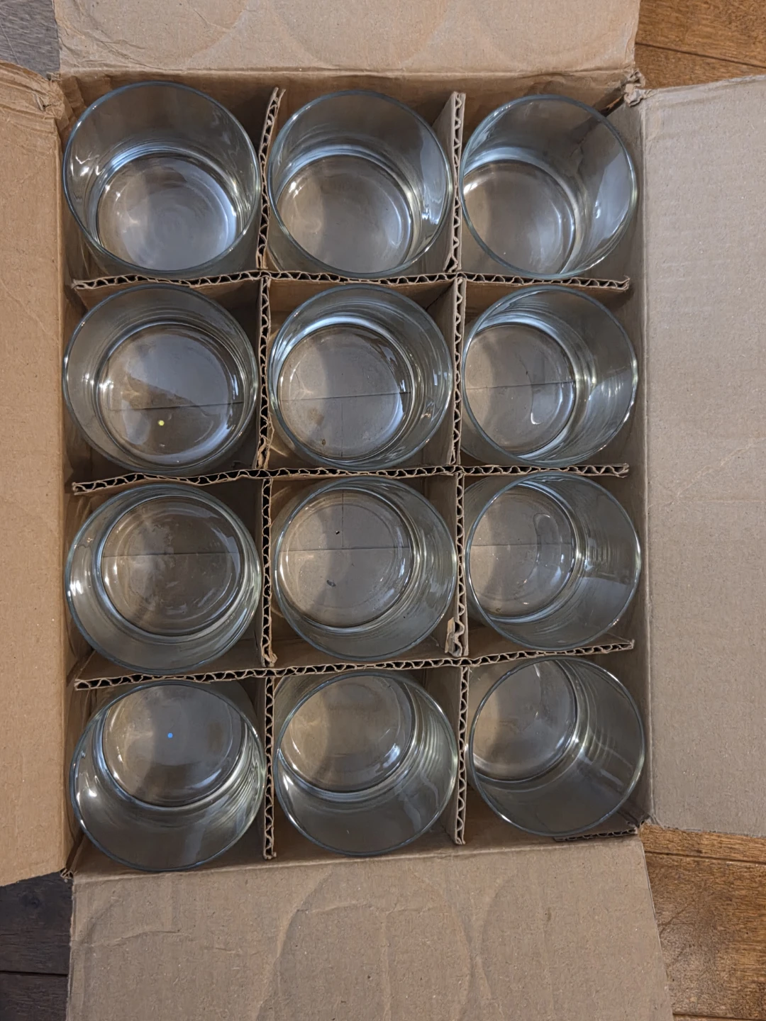 12 Pack of Clear Glass Tumblers