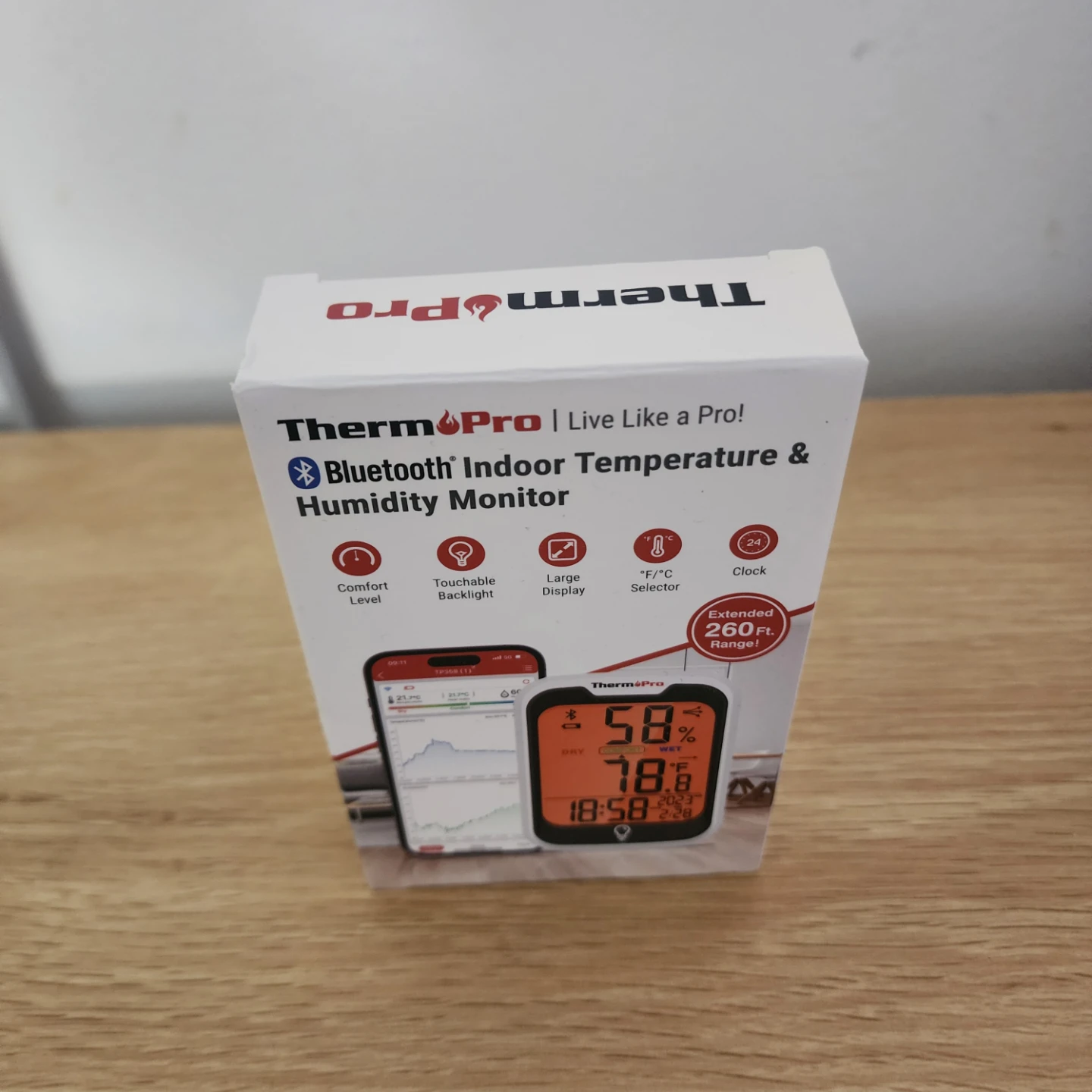 ThermoPro Bluetooth Indoor Temperature & Humidity Monitor TP358 - photo 2