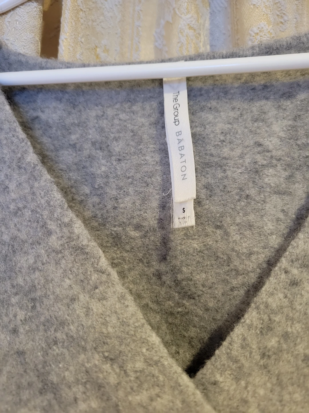 Babaton The Group Grey Wrap Sweater - Size S - photo 2