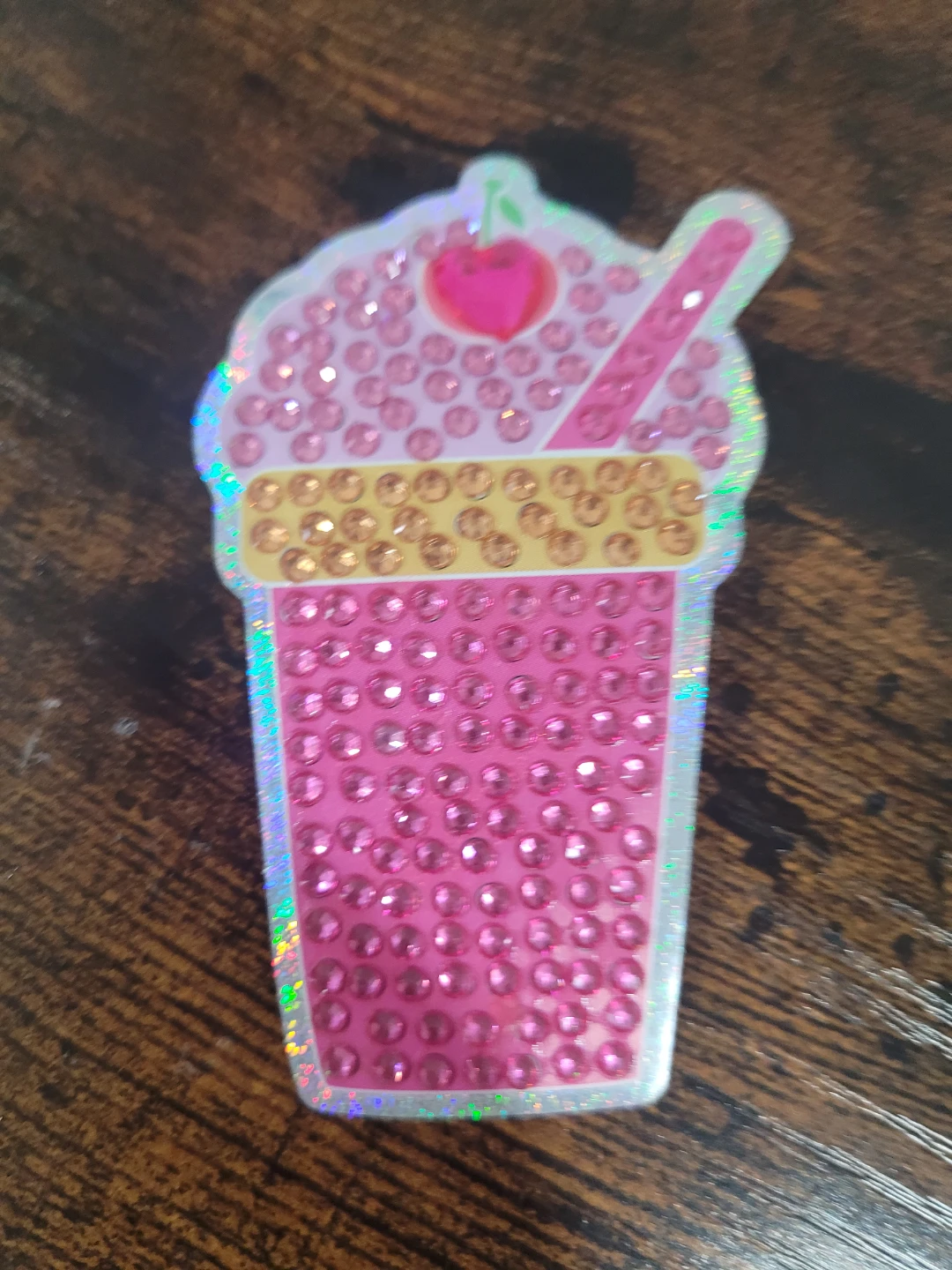 Pink Rhinestone Sticker
