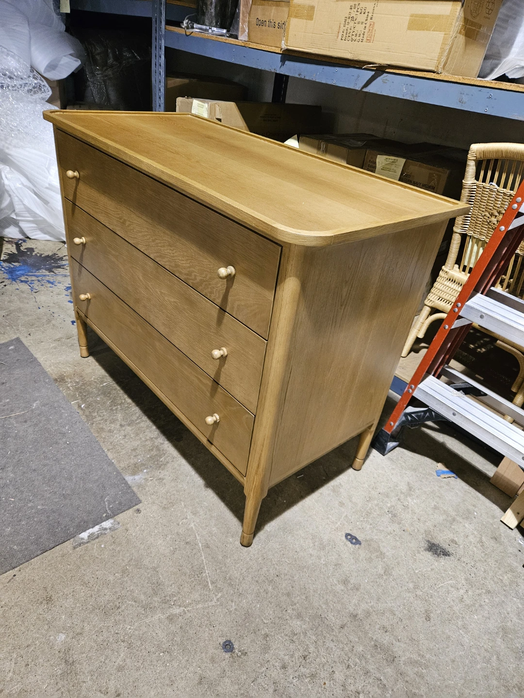 Solid Wood 3-Drawer Dresser - photo 2