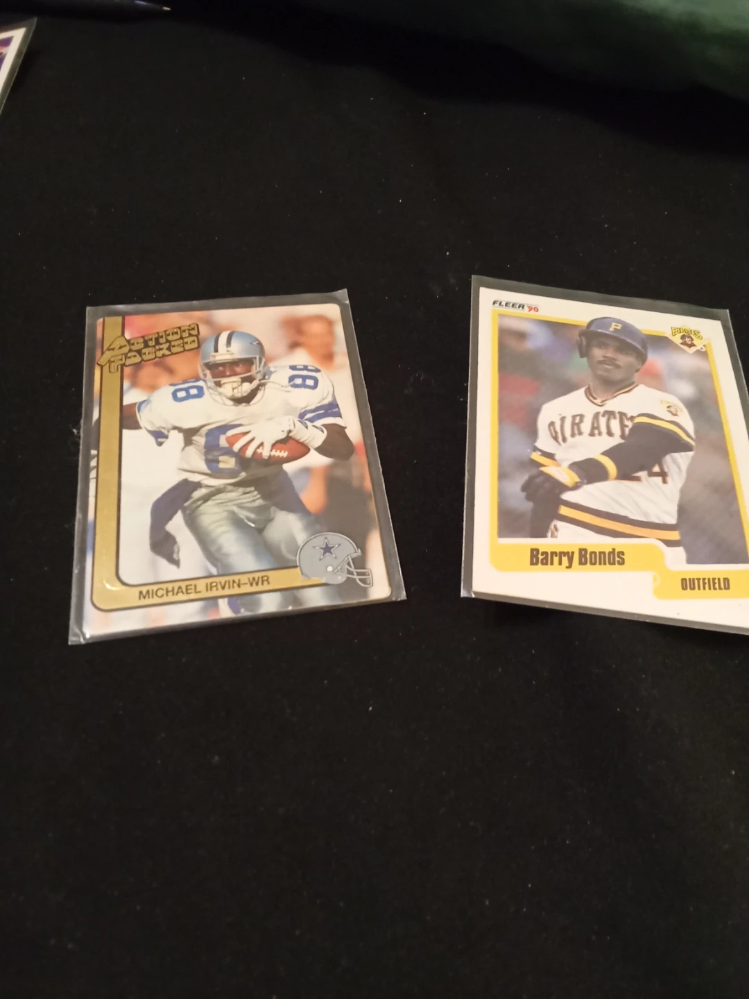 Michael Irvin and Barry Bonds Football & Baseball Cards
