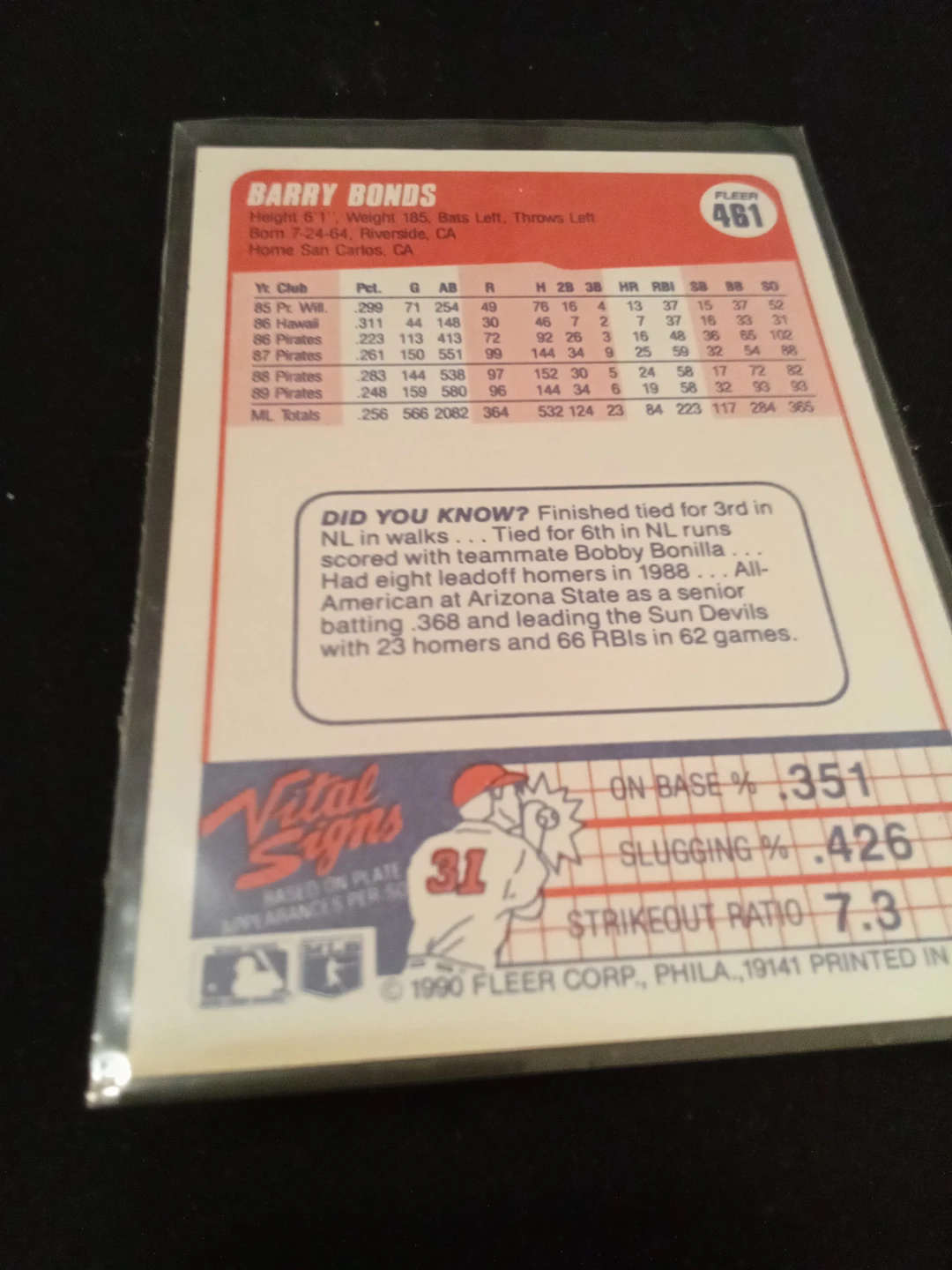 Michael Irvin and Barry Bonds Football & Baseball Cards - photo 3