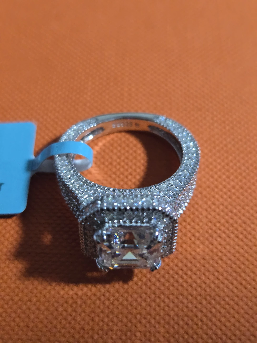 Moissanite Sterling Silver Ring Size 5 - photo 3