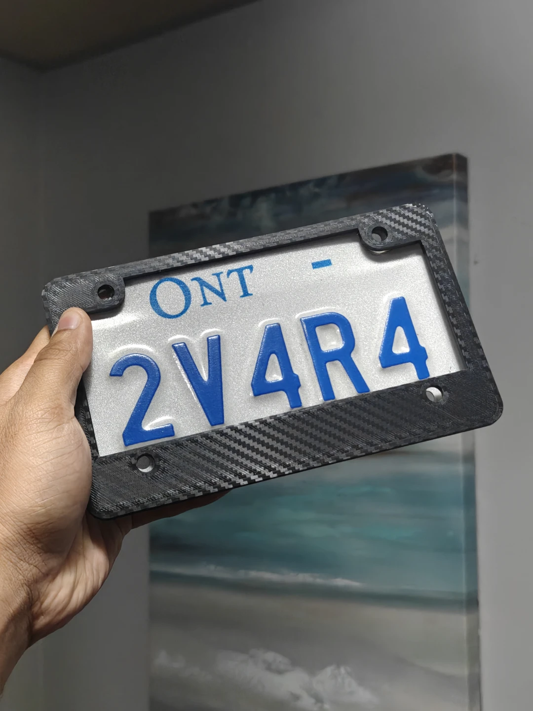 Motorcycle License Plate Frame