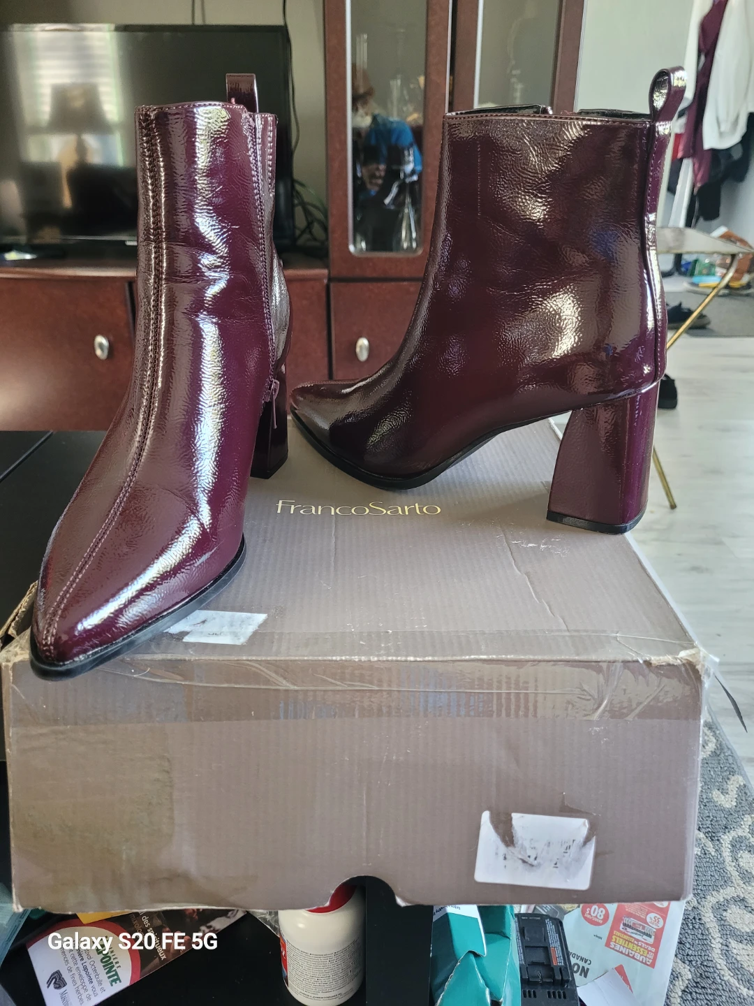 Patent Leather Ankle Booties - photo 2