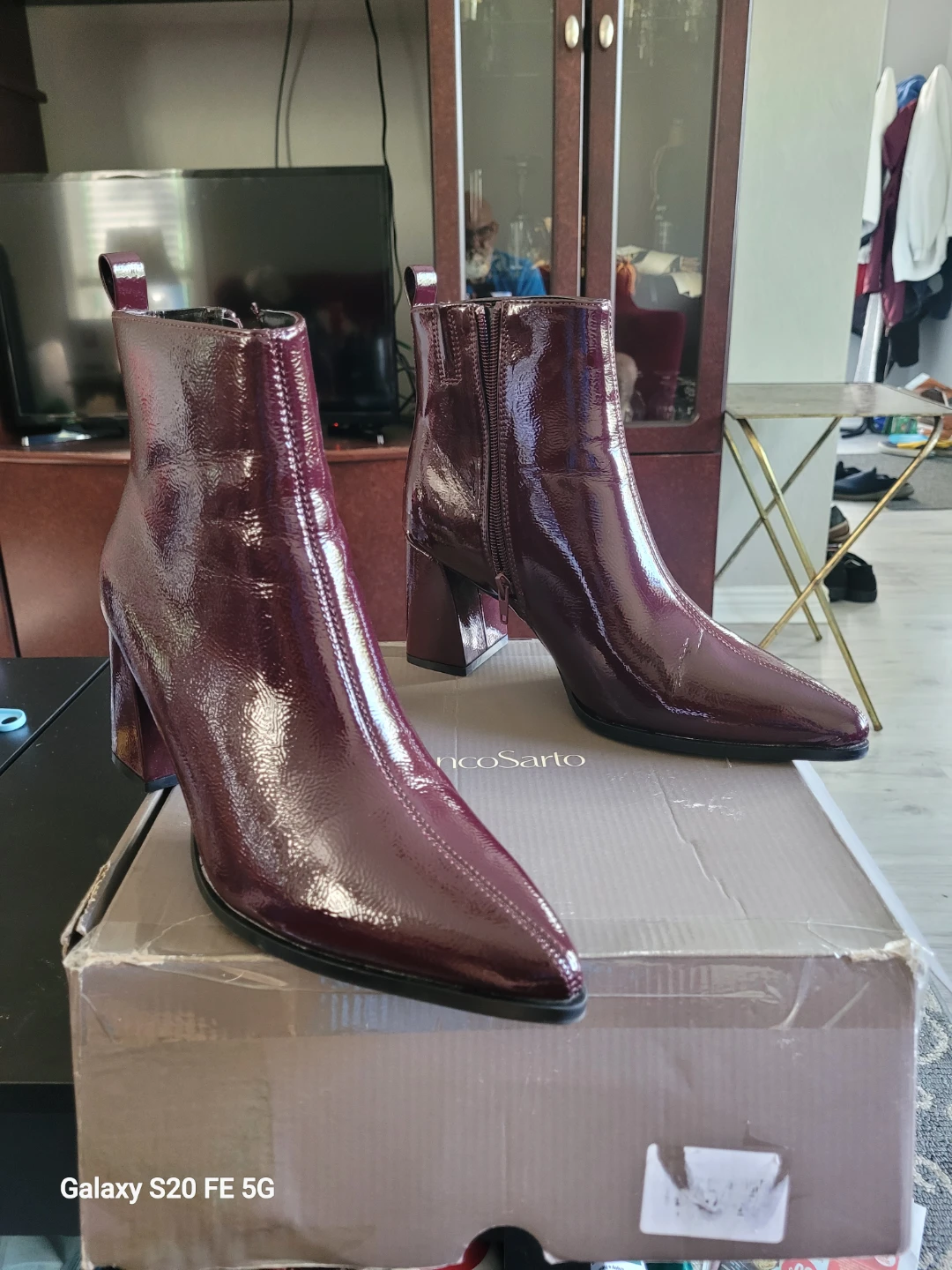 Patent Leather Ankle Booties - photo 5
