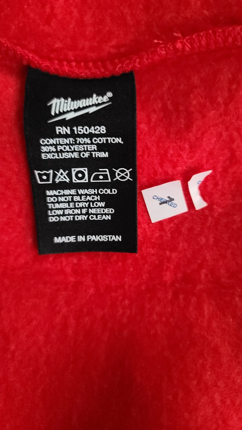 New Milwaukee Red Hoodie Size L - photo 3