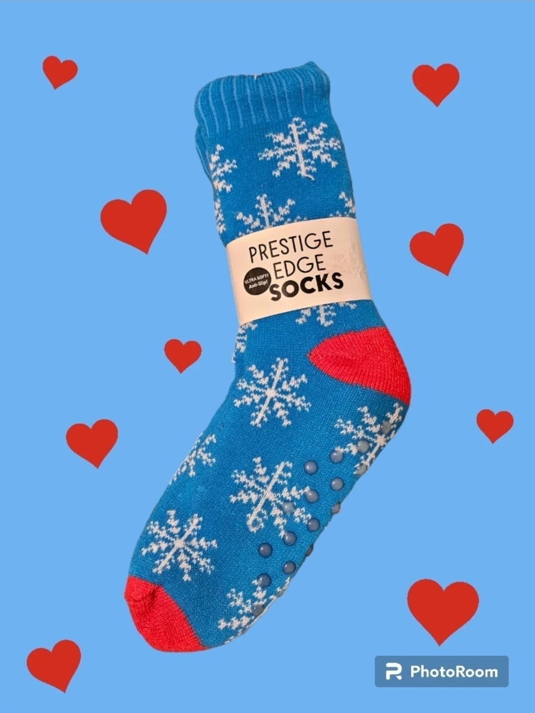 🧡 NWT Sherpa Lined Slipper Socks w Non Slip Grippers on