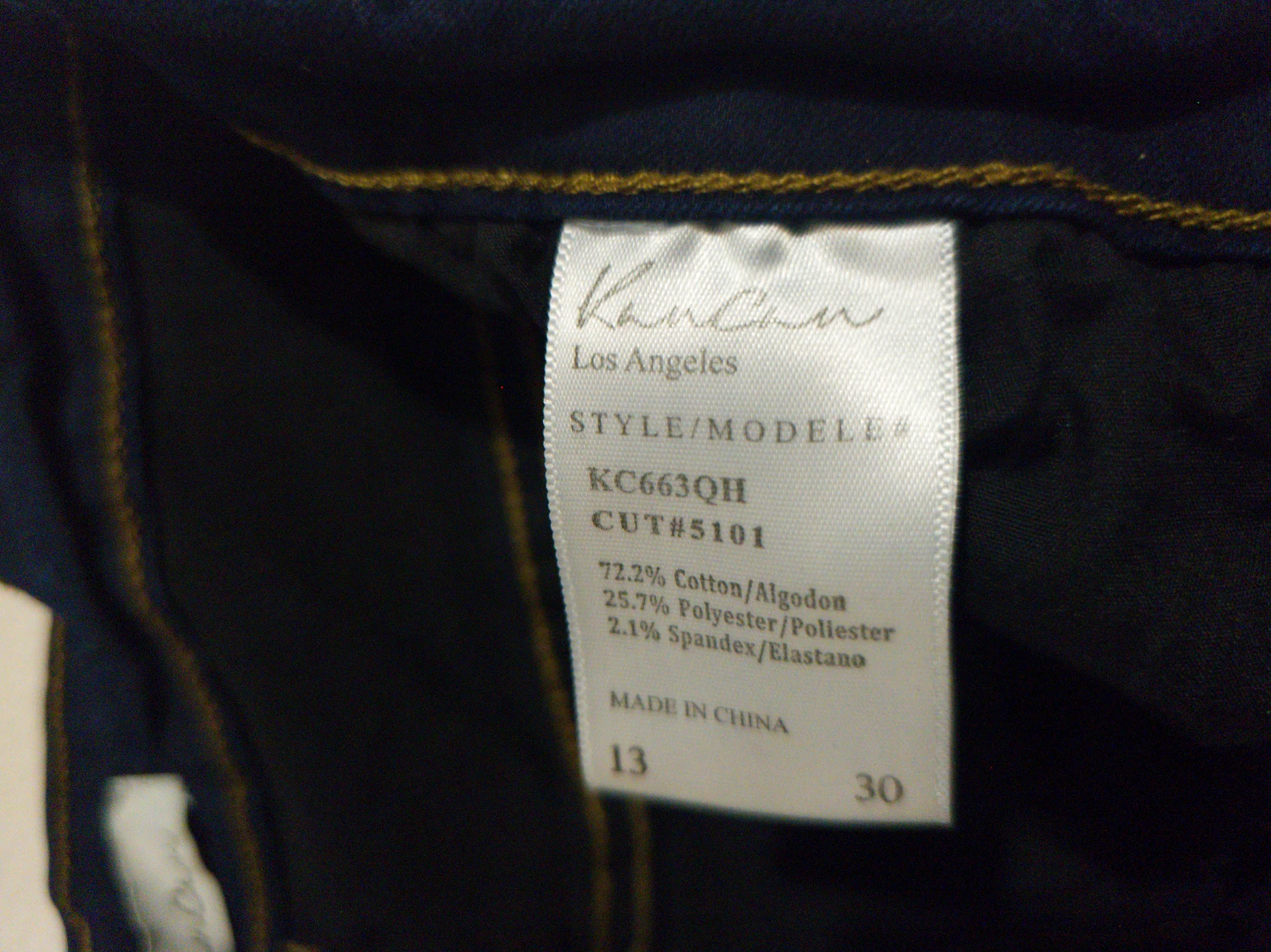 Kancan KC663QH Dark Wash Jeans - Size 13/30 - photo 5