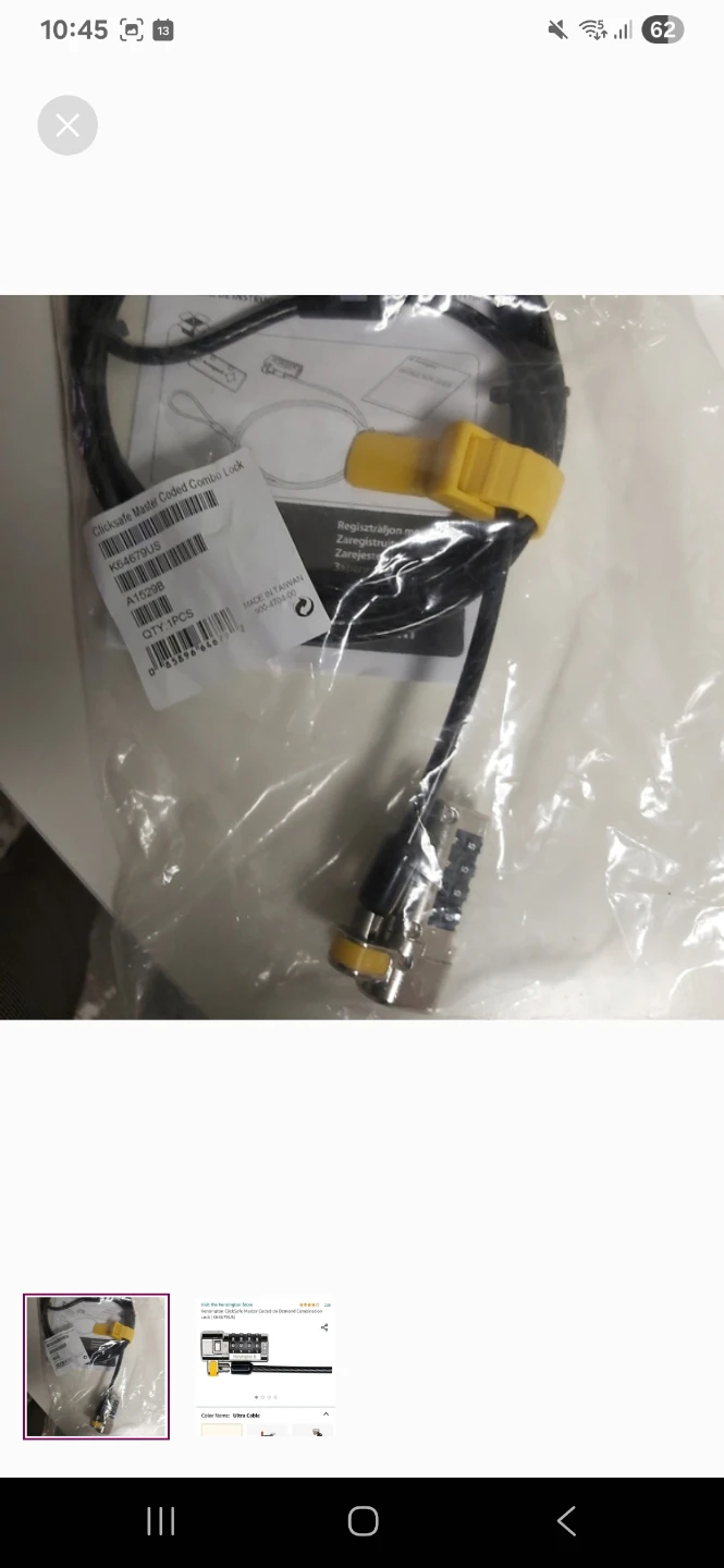 🆕️Kensington Clicksafe combination lock - photo 2