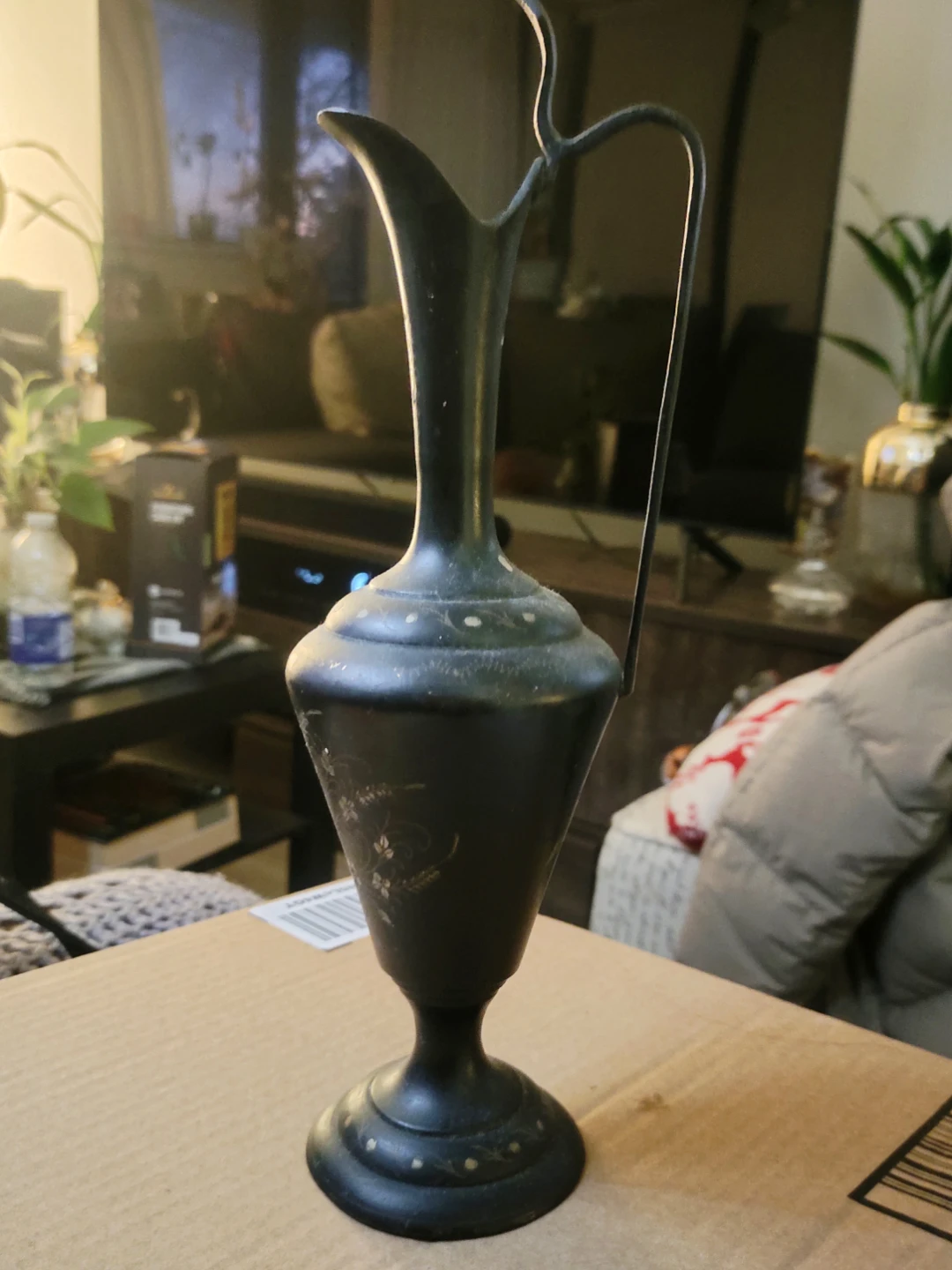 Decorative Metal Pitcher/Vase