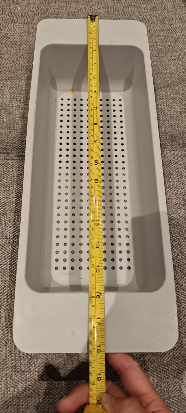 Grey Plastic Drip Tray Organizer - photo 2