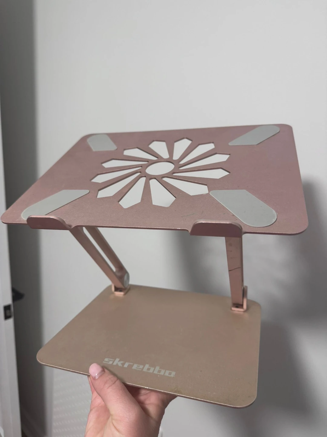 Rose Gold Laptop Stand