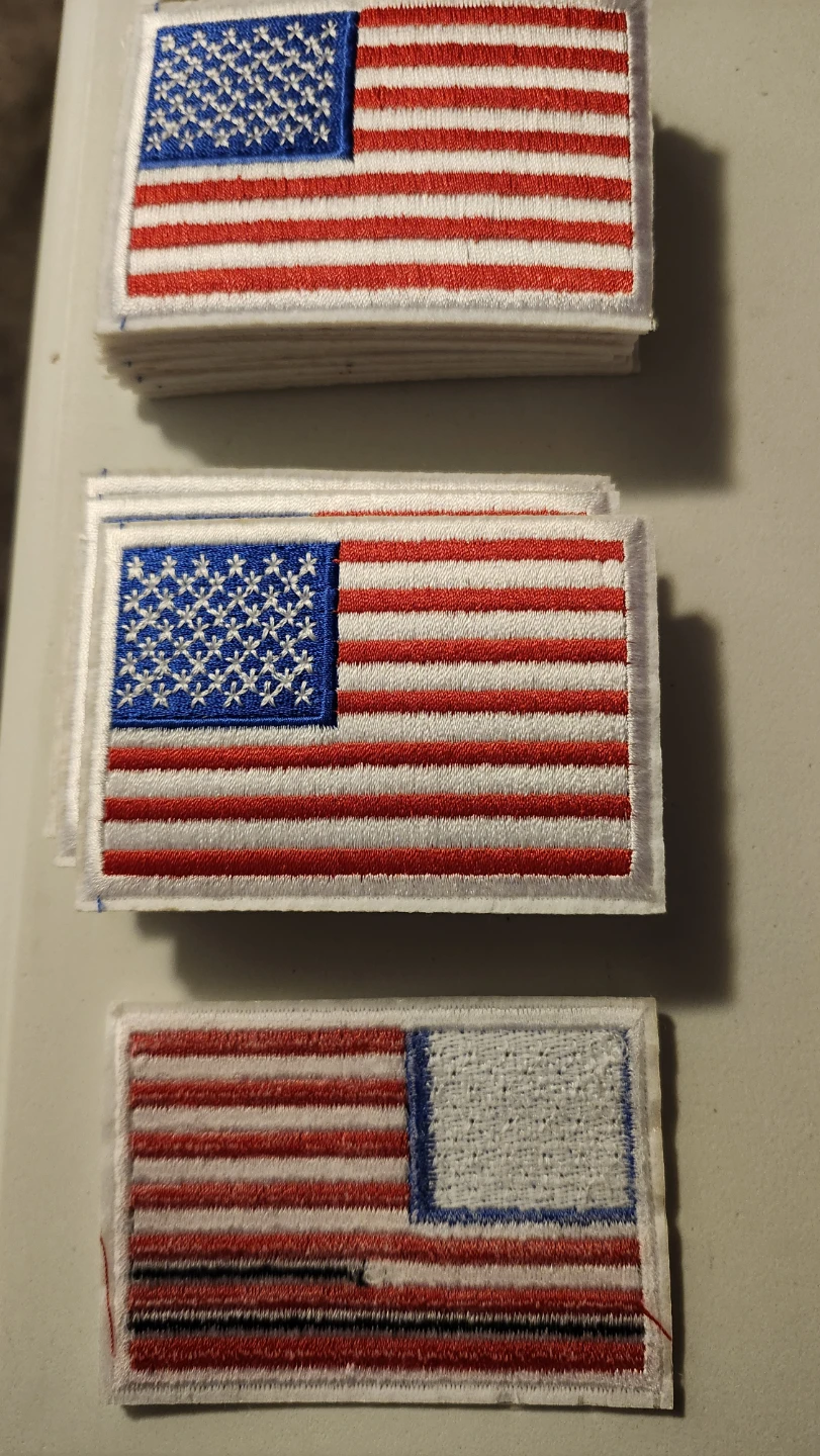 WILLBOND 24 Pcs American Flag Iron on Patches - photo 2