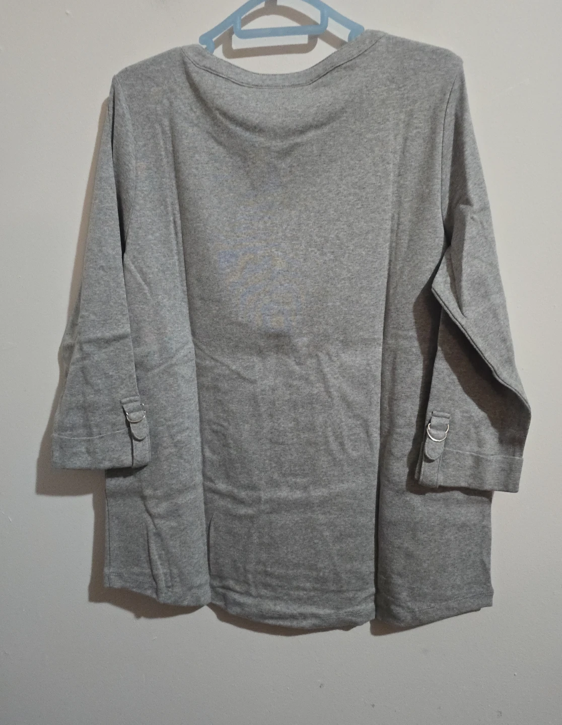 Karen Scott Gray Top - Size Large - photo 5