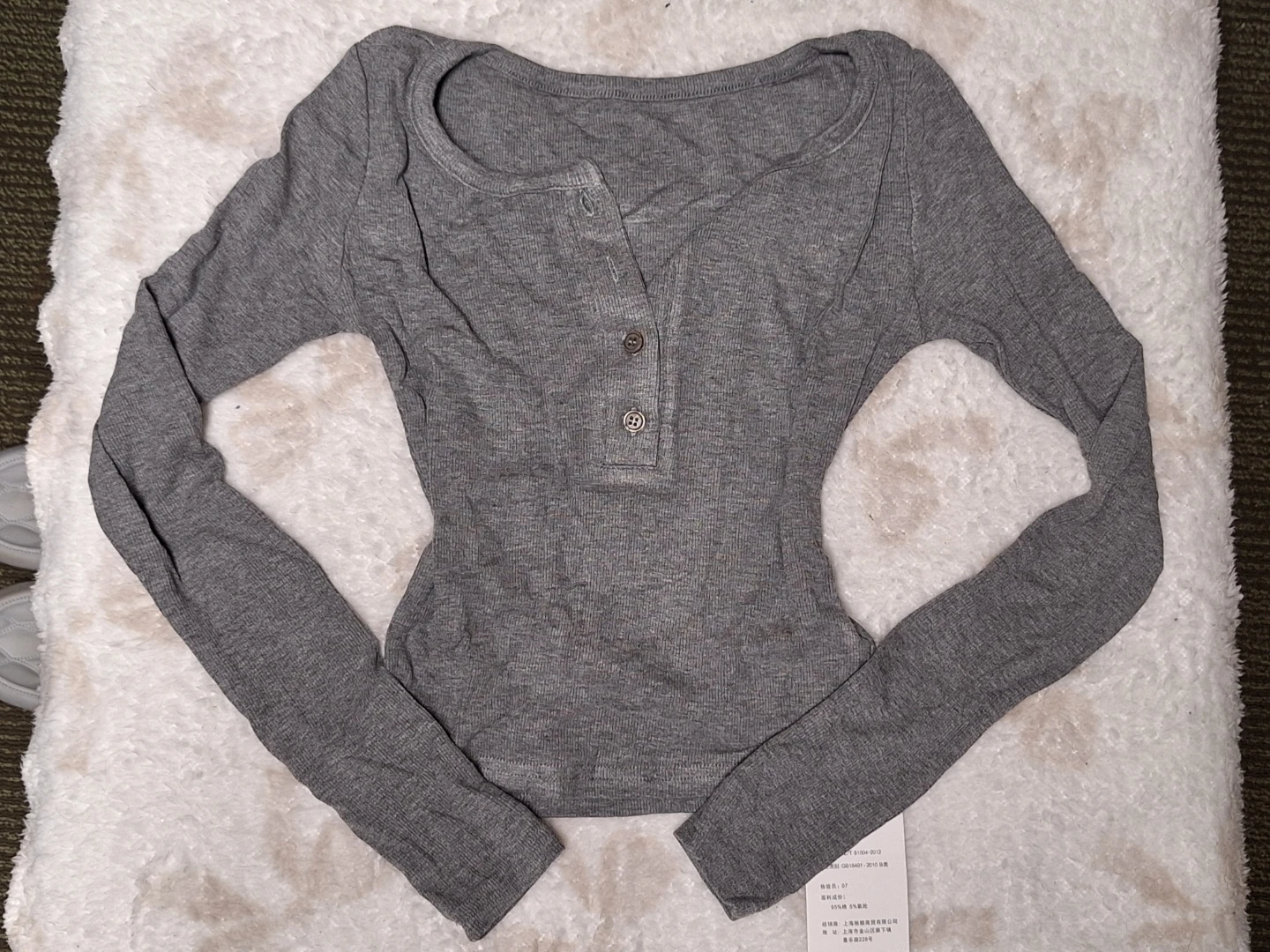 Grey Henley top