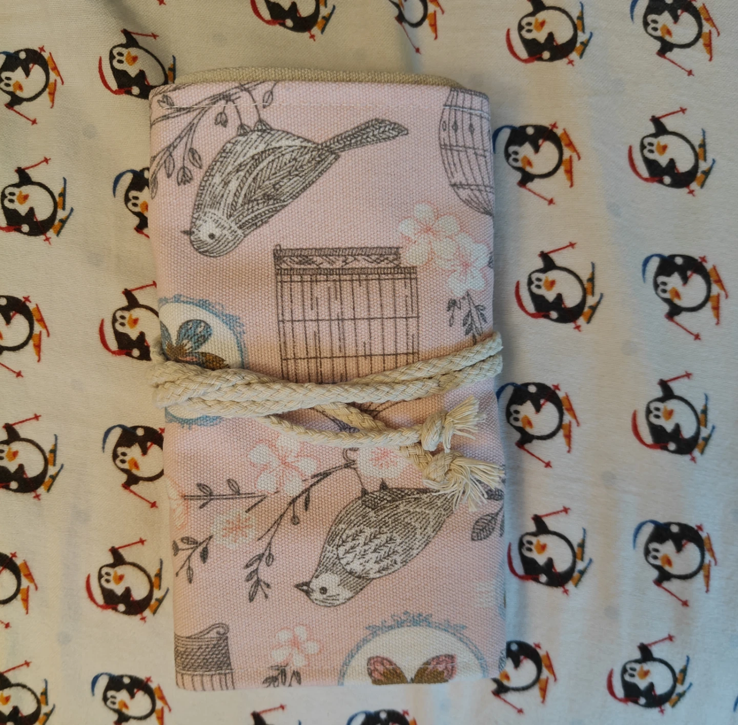 Fabric pencil roll case 🧡💖 - photo 5