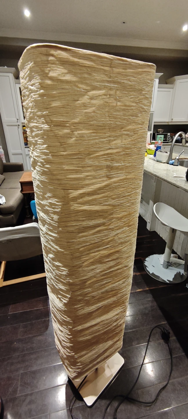 Beige Textured Floor Lamp 13"L*8"W*57.5"H - photo 2