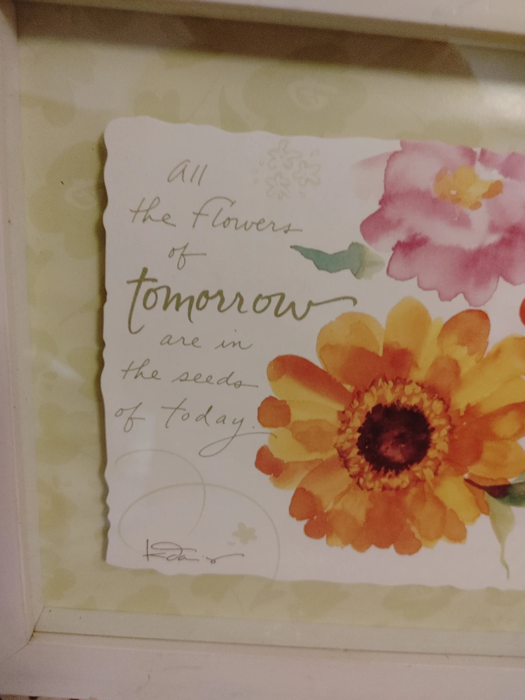 Kathy Davis "All the Flowers of Tomorrow" Framed Art - photo 2