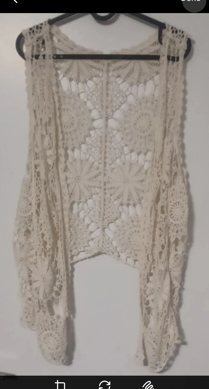 Crochet Vest - Cream Colour - photo 2