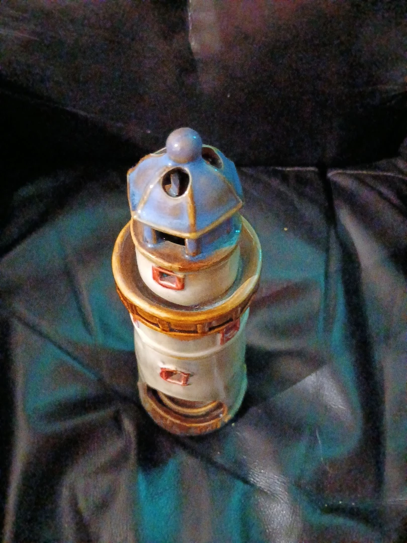 Ceramic Lighthouse Candle Holder