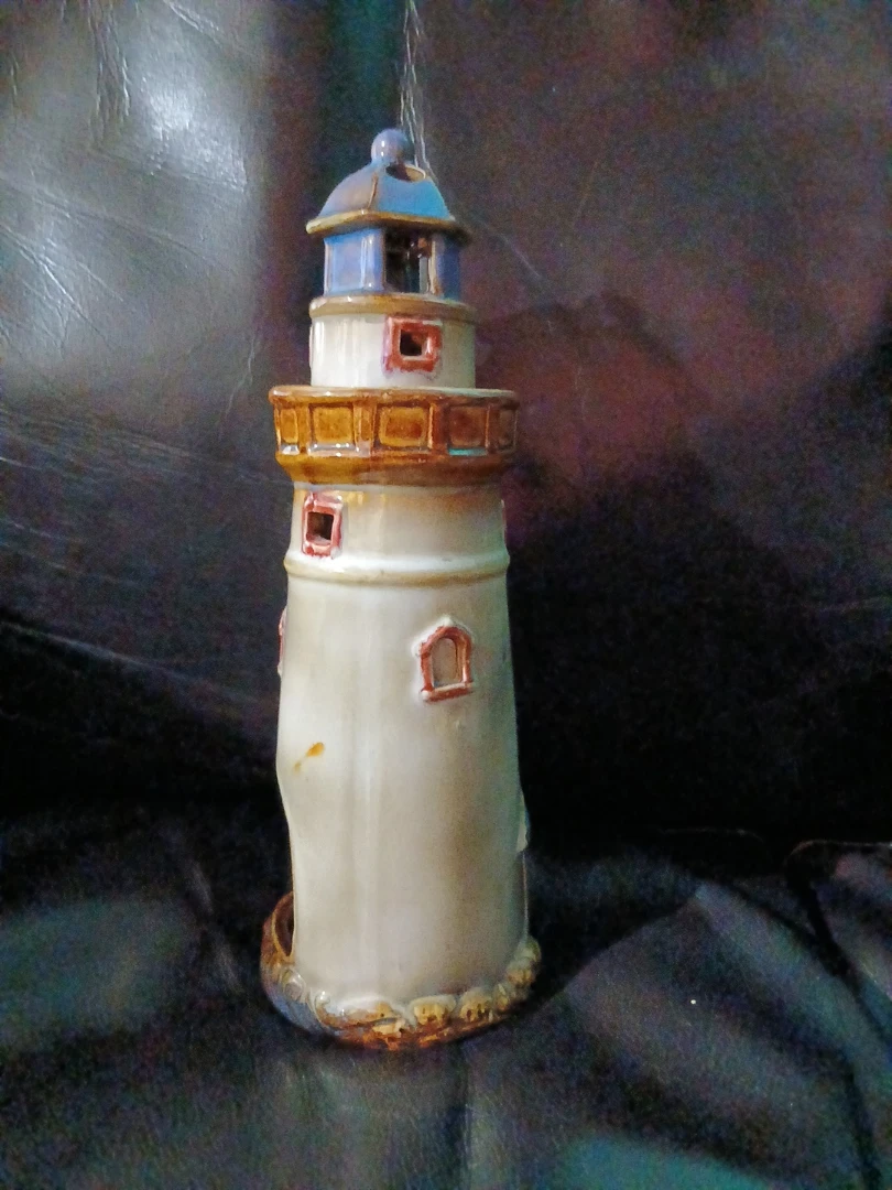 Ceramic Lighthouse Candle Holder - photo 3