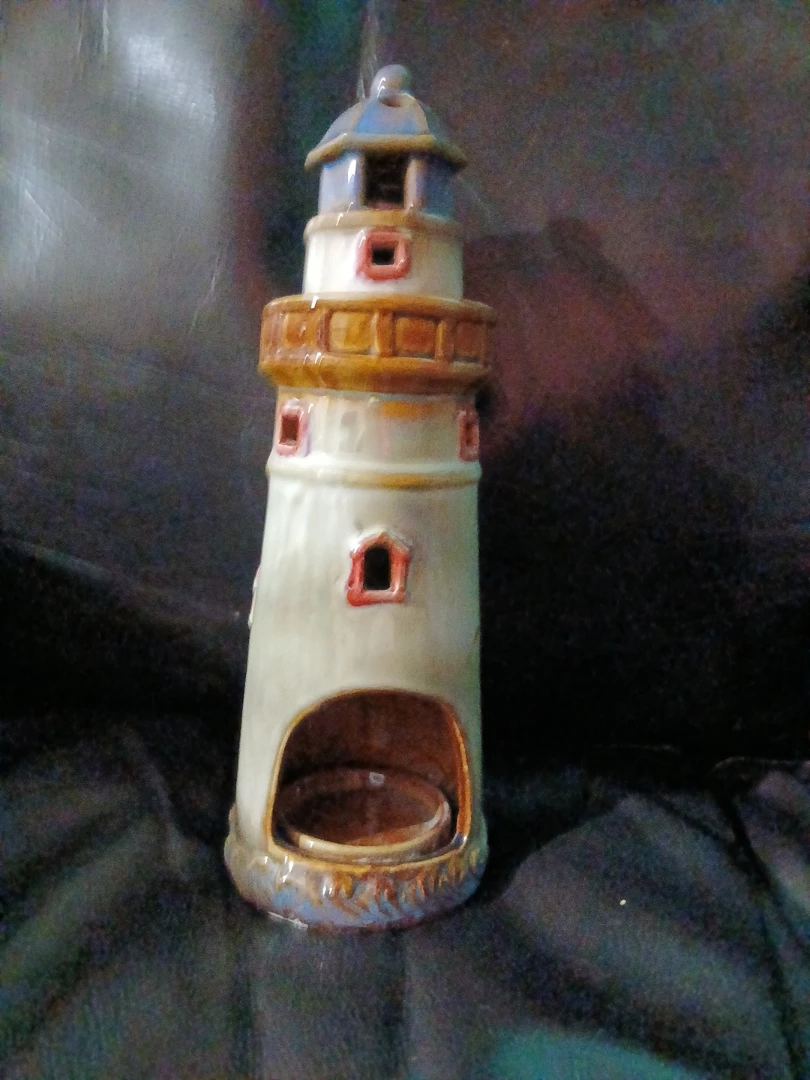 Ceramic Lighthouse Candle Holder - photo 4
