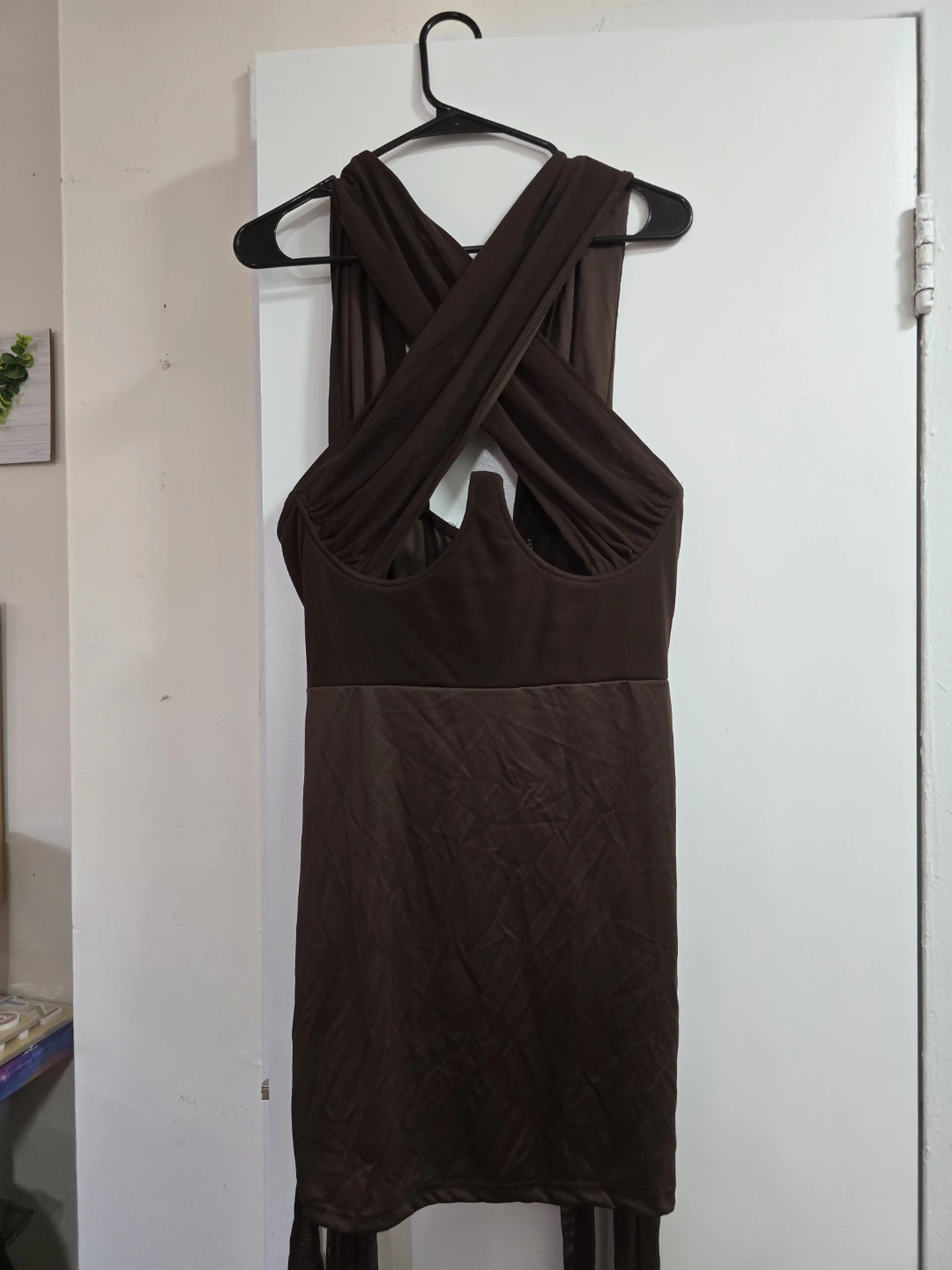 PrettyLittleThing Brown Mini Dress - Size 14 - photo 2