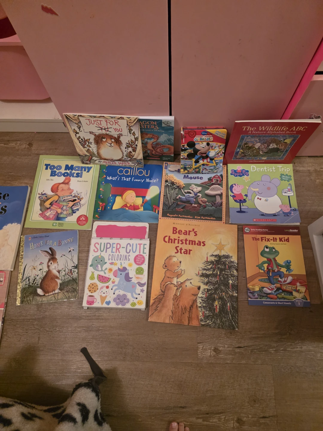 Kids' Books Lot: Caillou, Peppa Pig, Disney & More