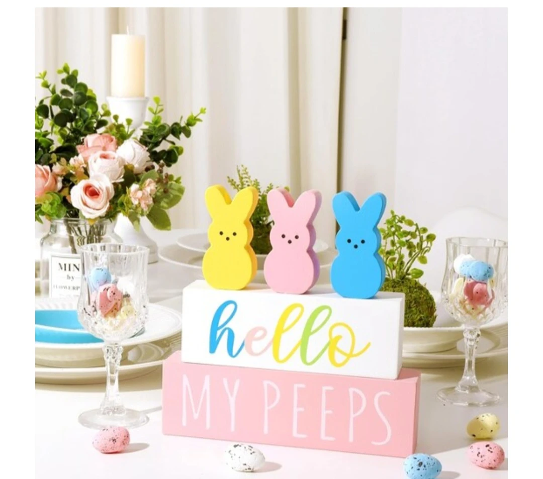 Easter Peeps Wooden Decor - photo 5