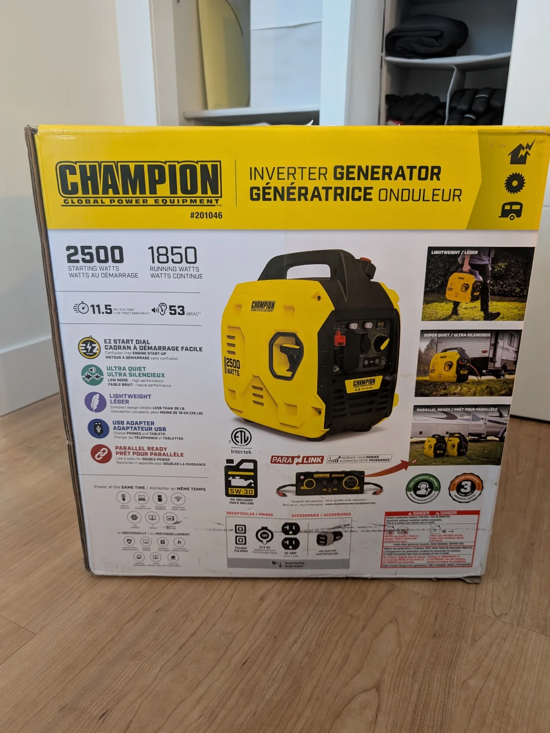Champion 2500 Watt Inverter Generator