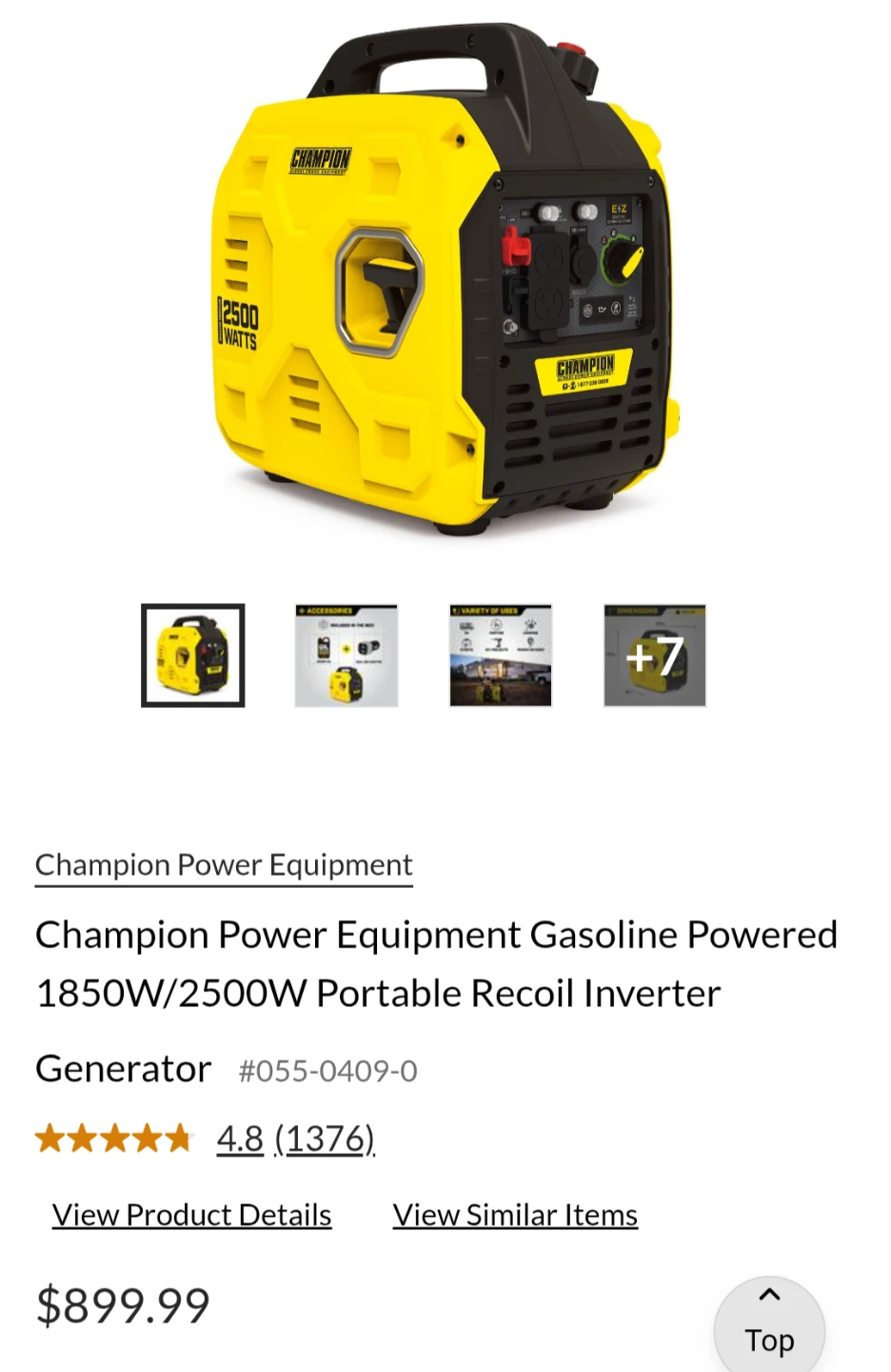 Champion 2500 Watt Inverter Generator - photo 3