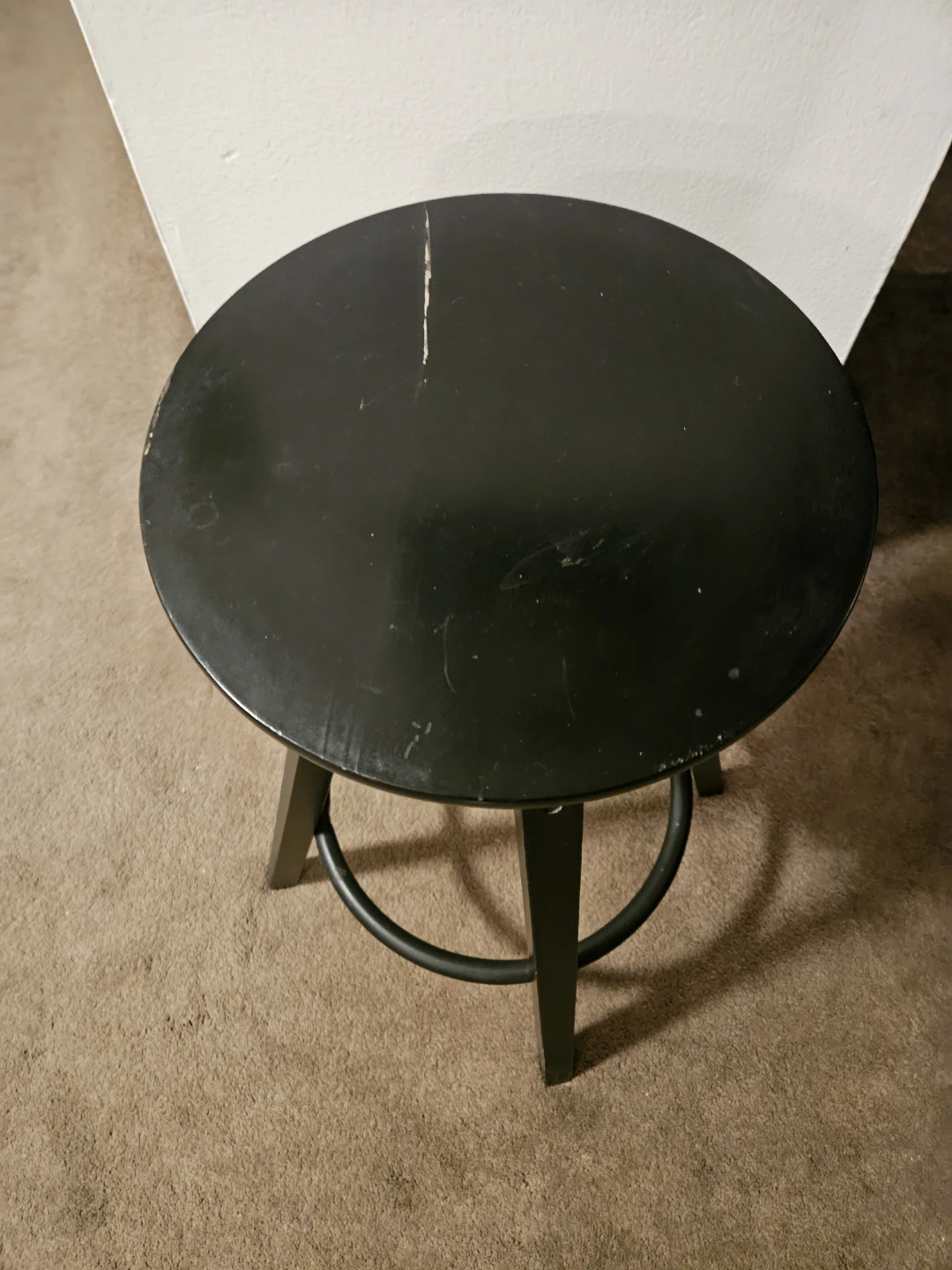 🥕 Black Adjustable Height Bar Stool- MOVING SALE! - photo 2