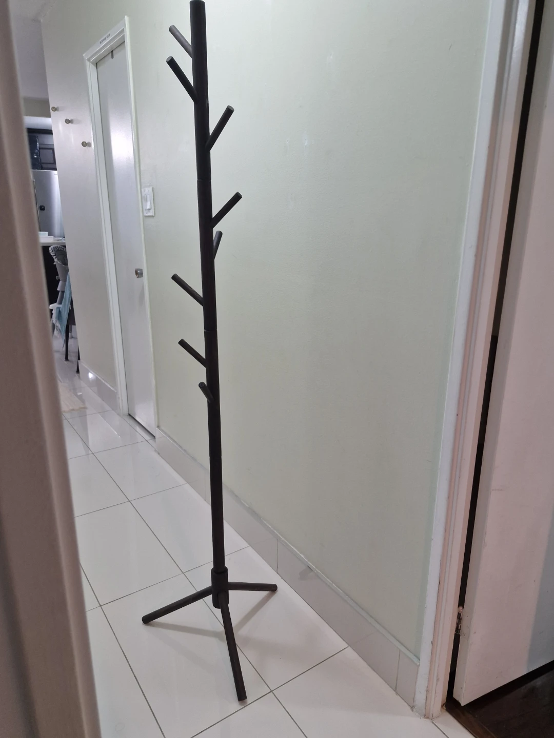 Dark Wood Coat Rack