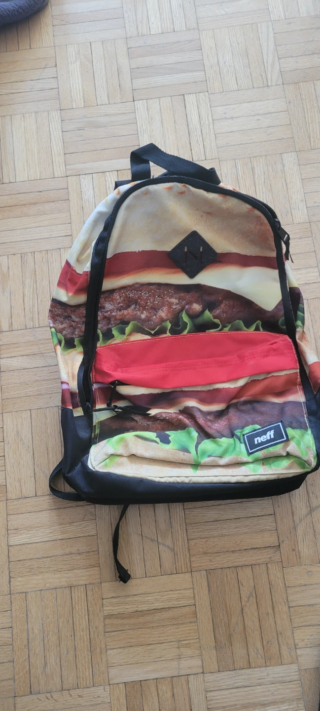 Neff Backpack - Hamburger Print