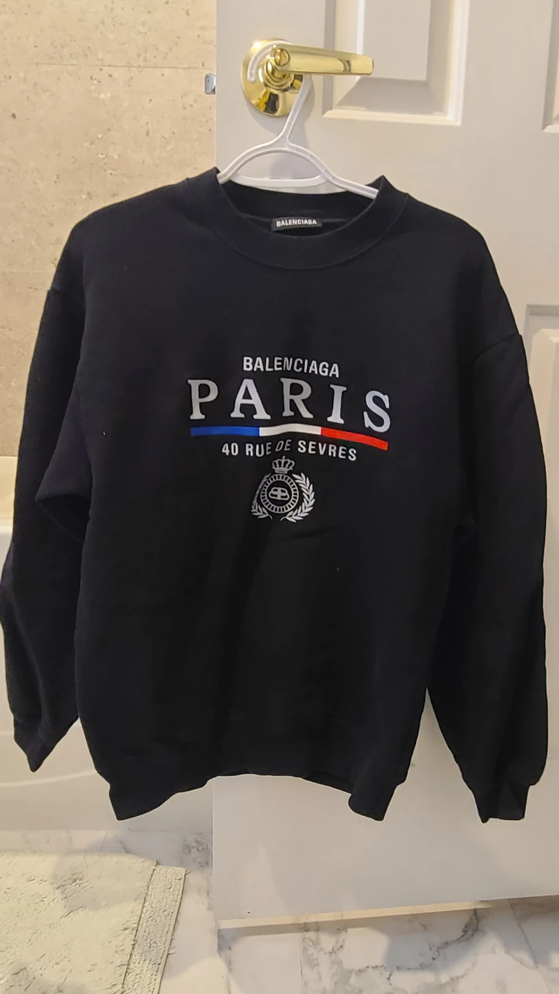 Balenciaga Paris Black Sweatshirt - photo 2