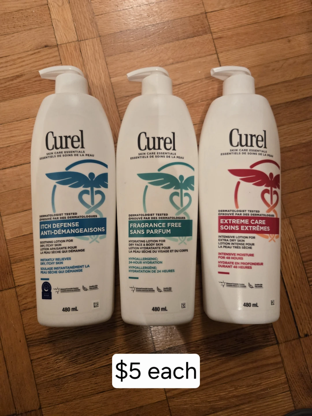 Curel Lotions - 480 mL Each