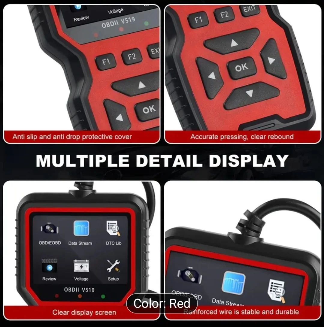 Easy-to-use Professional OBD II scan tool, Clear engine light - photo 2