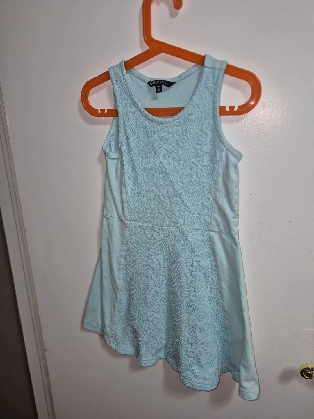 George Girls' Light Blue Dress - Size 7/8